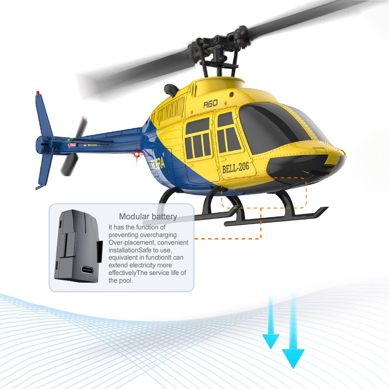 A60 RC Helicopter 2.4G 6-Aixs  - Rc Helicopter Gyro ulasan dan harga