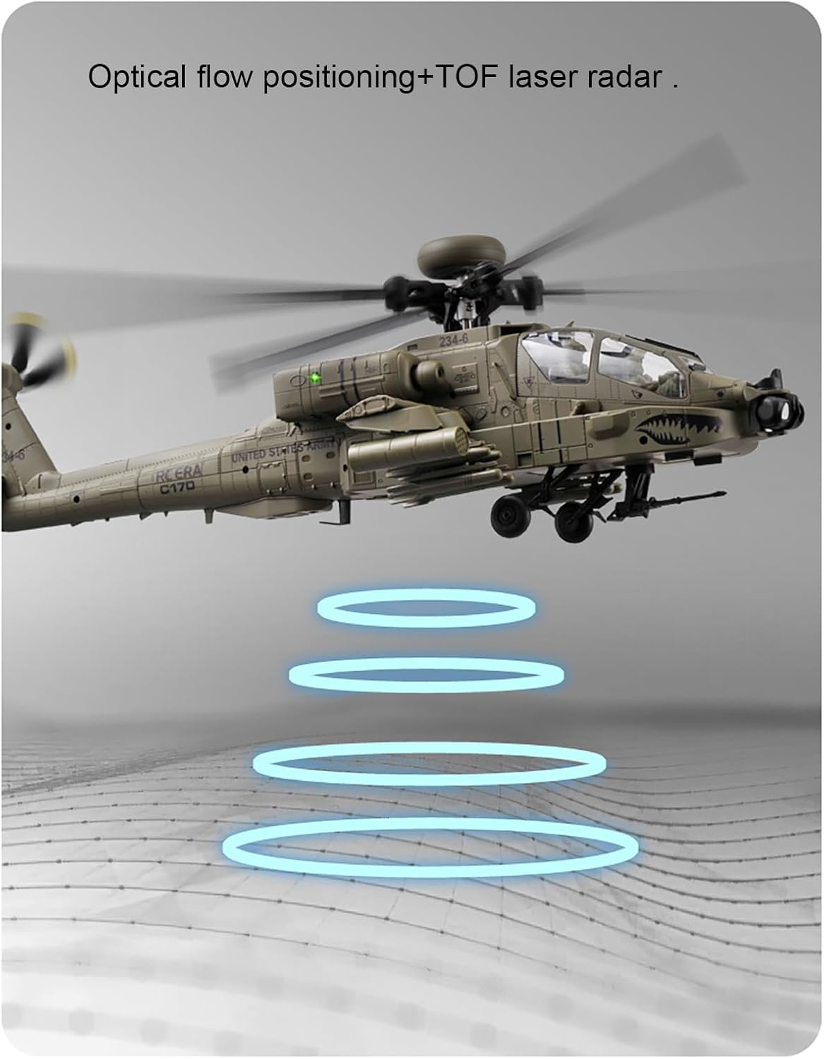 310MM 6CH C170 AH-64D Remote C - Rc Helicopter Large ulasan dan harga