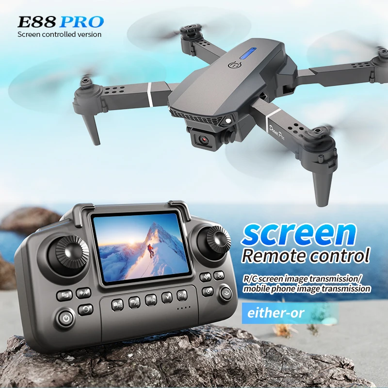 Professional E88 PRO Drone wit - Rc Helicopter Electric ulasan dan harga