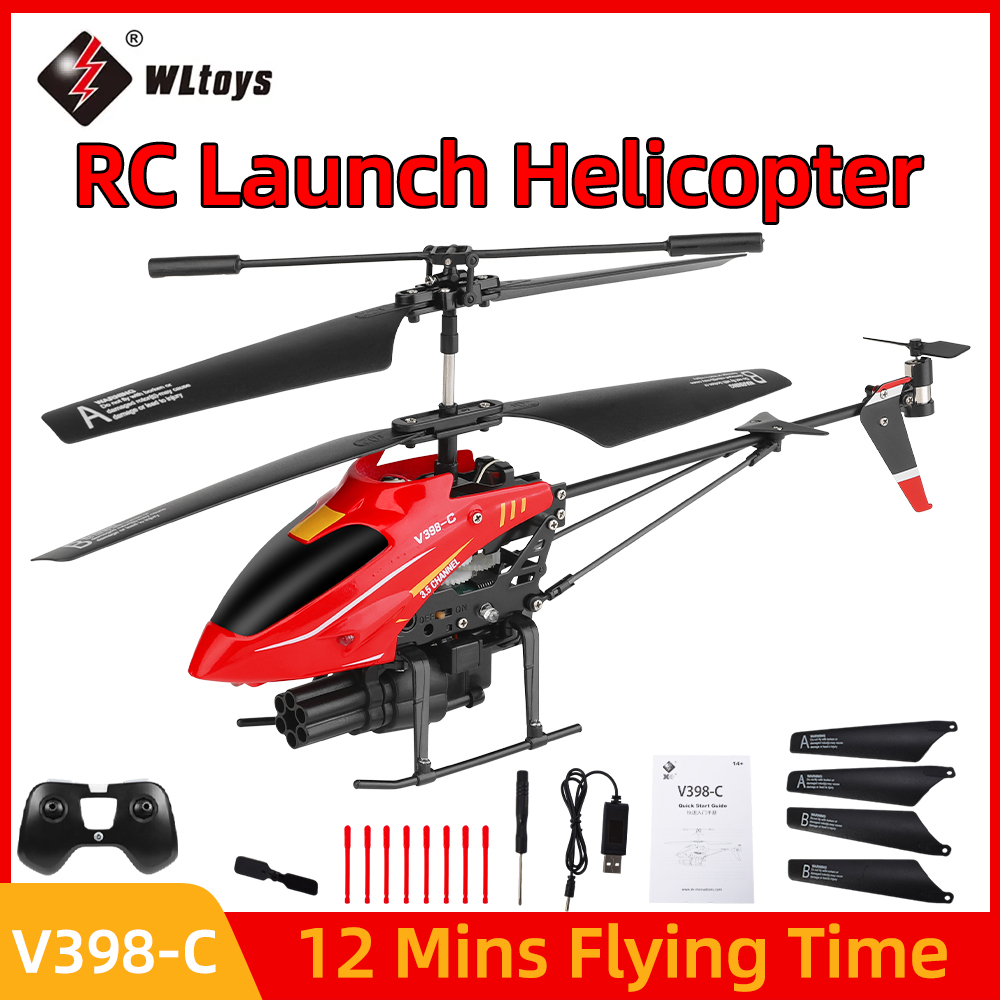 Wltoys RC Helicopter V398-C Pl - Rc Helicopter Gyro ulasan dan harga