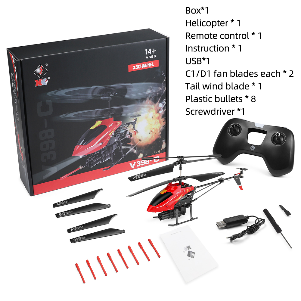 Wltoys RC Helicopter V398-C Pl - Rc Helicopter Gyro ulasan dan harga