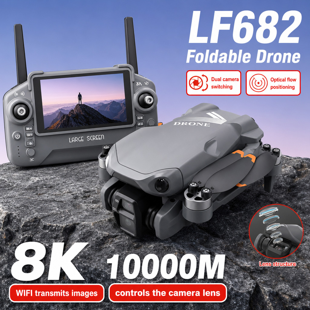 Aerial Photo LF682 Drone 8K HD - Rc Helicopter Electric ulasan dan harga