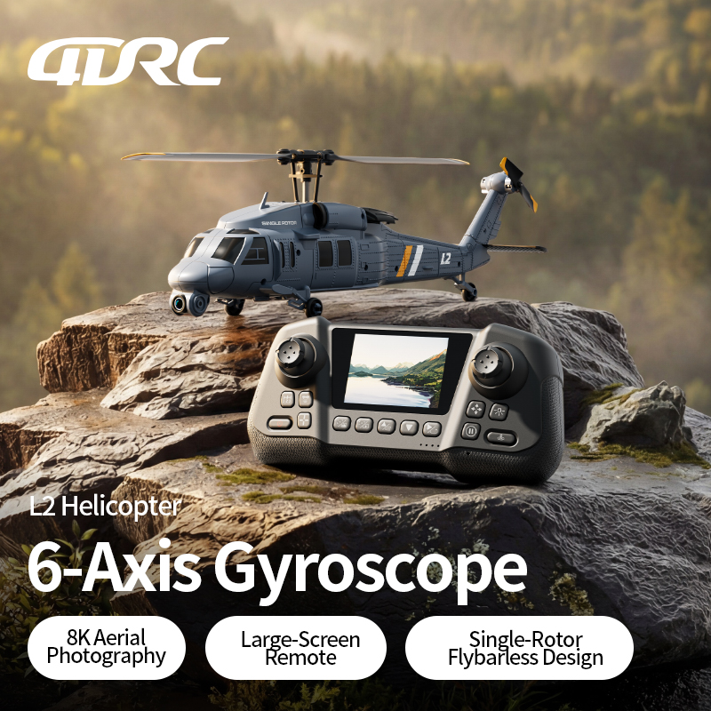 4DRC L2 RC Apache Military Fig - Rc Helicopter Single Rotor ulasan dan harga