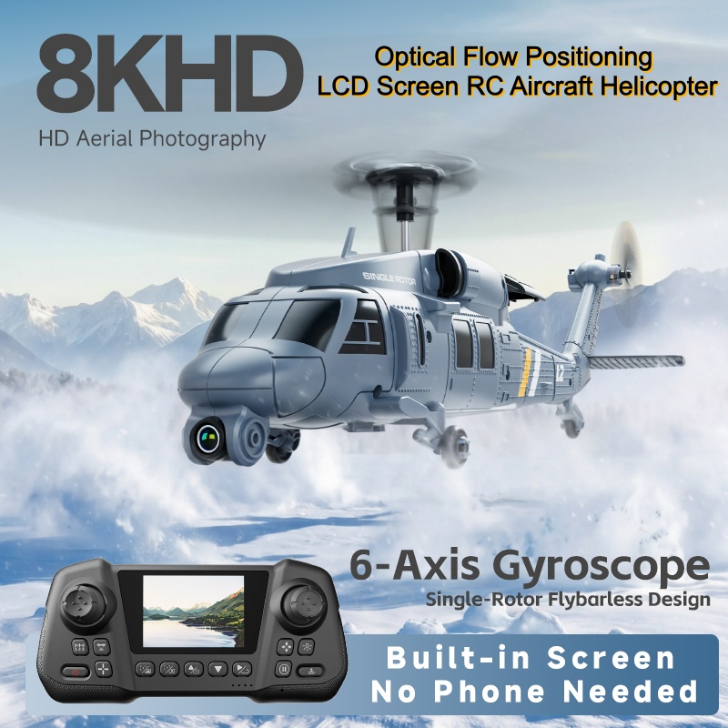 Military Remote Control Screen - Rc Helicopter Single Rotor ulasan dan harga