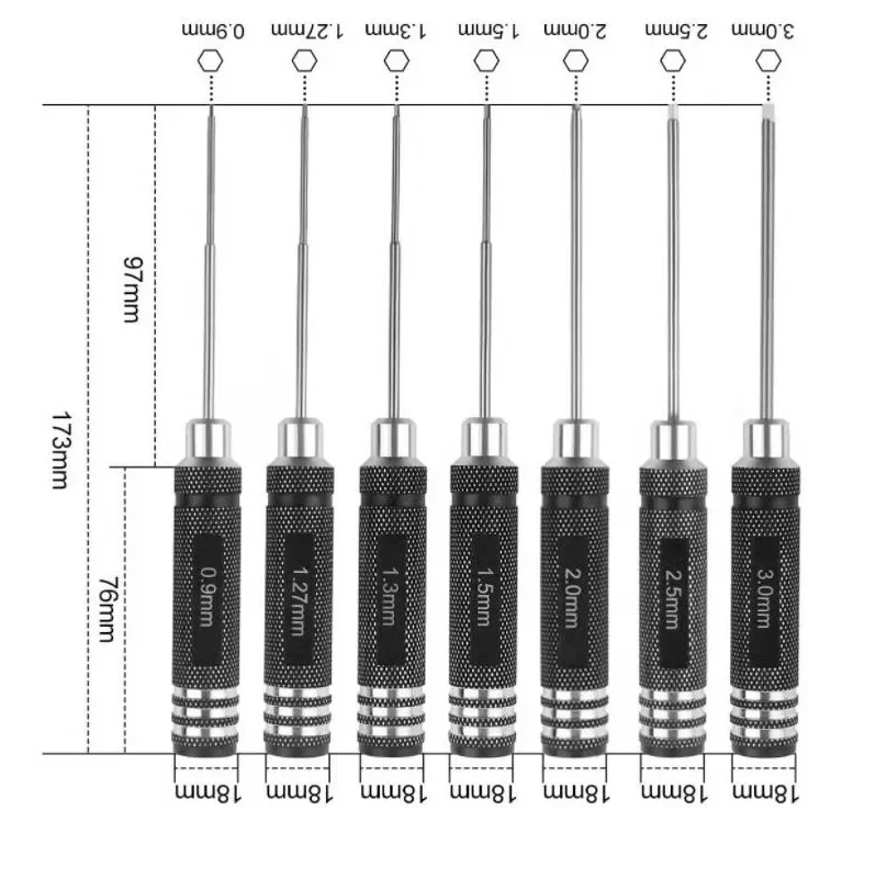 Hex Driver 7/4PCS Hex Allen Sc - Rc Helicopter Tool Kit ulasan dan harga