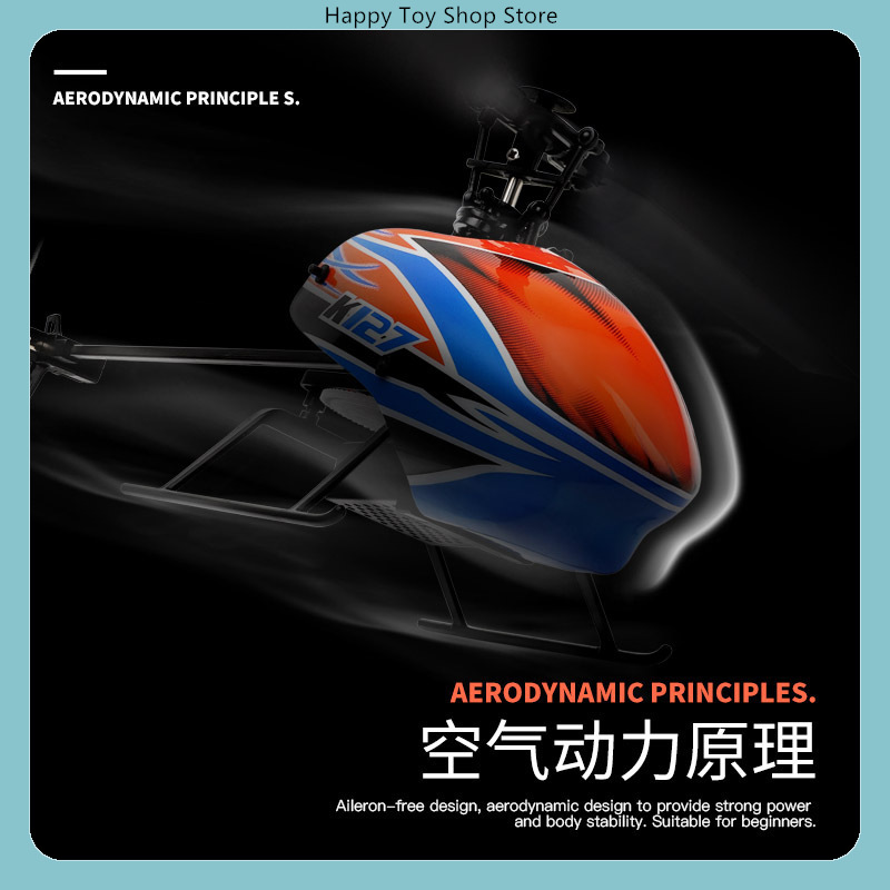 WLtoys XK K127 4CH Flybarless  - Rc Helicopter Gyro ulasan dan harga